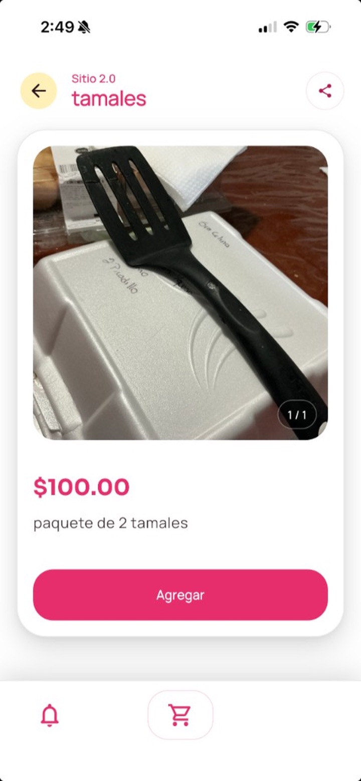 Detalle de un producto con botón para agregar al carrito